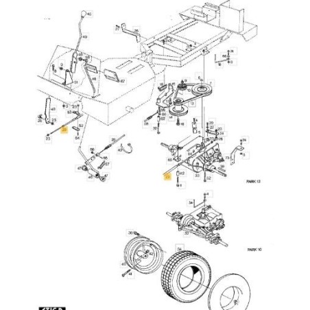 PARKSCHALTKABEL (85-99) ORIGINAL STIGA - 1134-2031-02 | Newgardenstore.eu