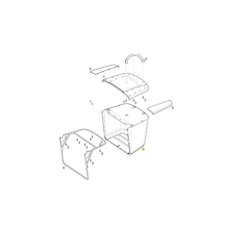 CONF. SACCO TELA NERO R72 140LT ORIGINALE STIGA - 184106079/0