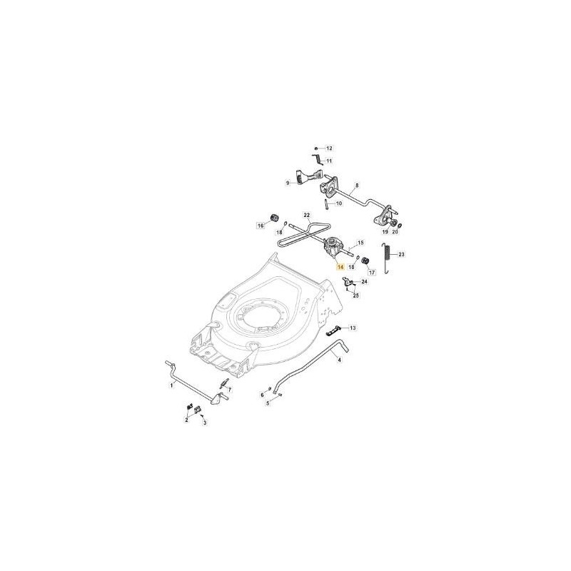 GR. TRAZIONE G.T. MONOVELOCITA' x CP1 ORIGINALE STIGA - 181003134/0