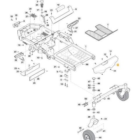 REPOSE-PIEDS ORIGINAL JAUNE STIGA - 118830344/0 | Newgardenstore.eu