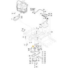 ORIGINAL STIGA CRANKSHAFT EXTENSION - 118830073/0