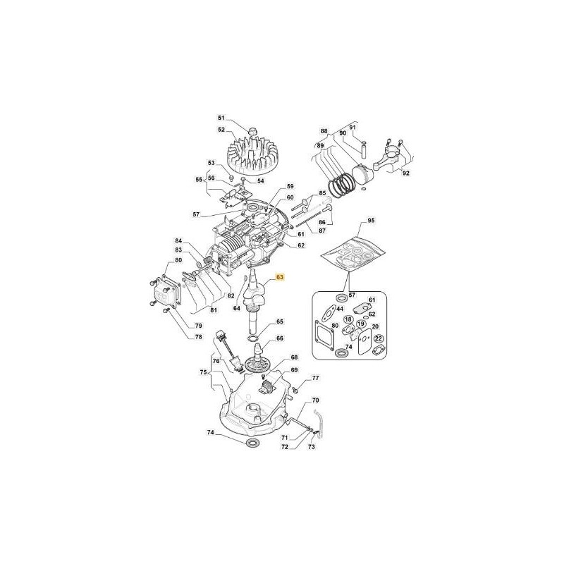 ORIGINAL COMP KURBELWELLE STIGA - 118550889/0