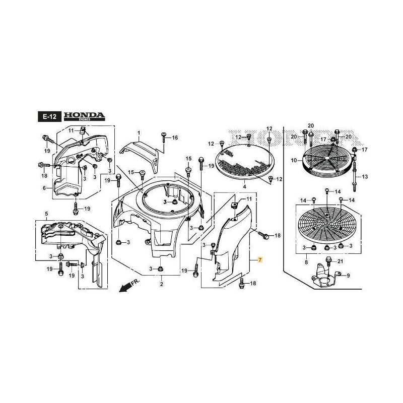 ORIGINAL STIGA LEFT LOWER PROTECTION - 118552121/0