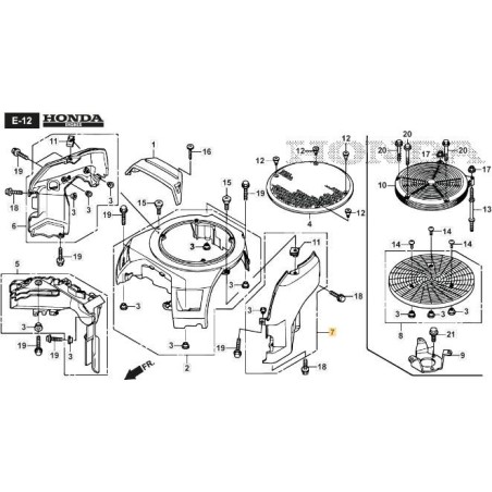 PROTEZIONE INFERIORE SINISTRA ORIGINALE STIGA - 118552121/0 | Newgardenstore.eu