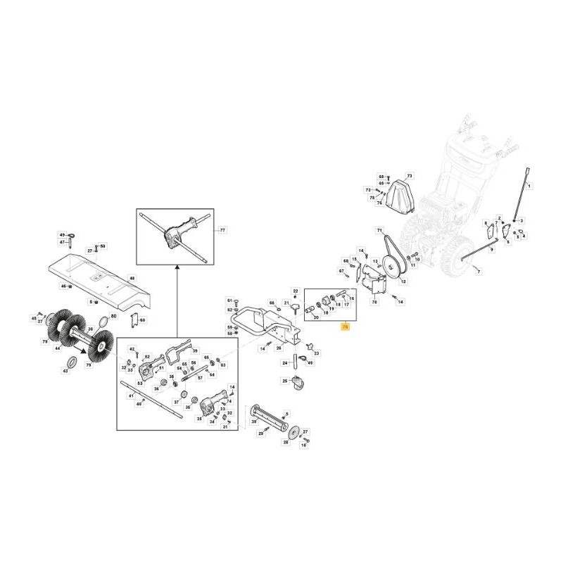 ORIGINAL STIGA KURZE WELLENBAUGRUPPE – 118821090/0