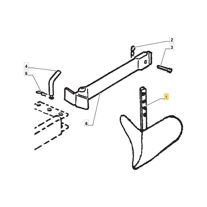 ORIGINAL STIGA hiller plow - 1483-2294-01