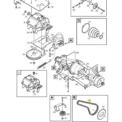 CHAIN ??with ORIGINAL STIGA CHAIN ??LATCH - 1134-7771-01