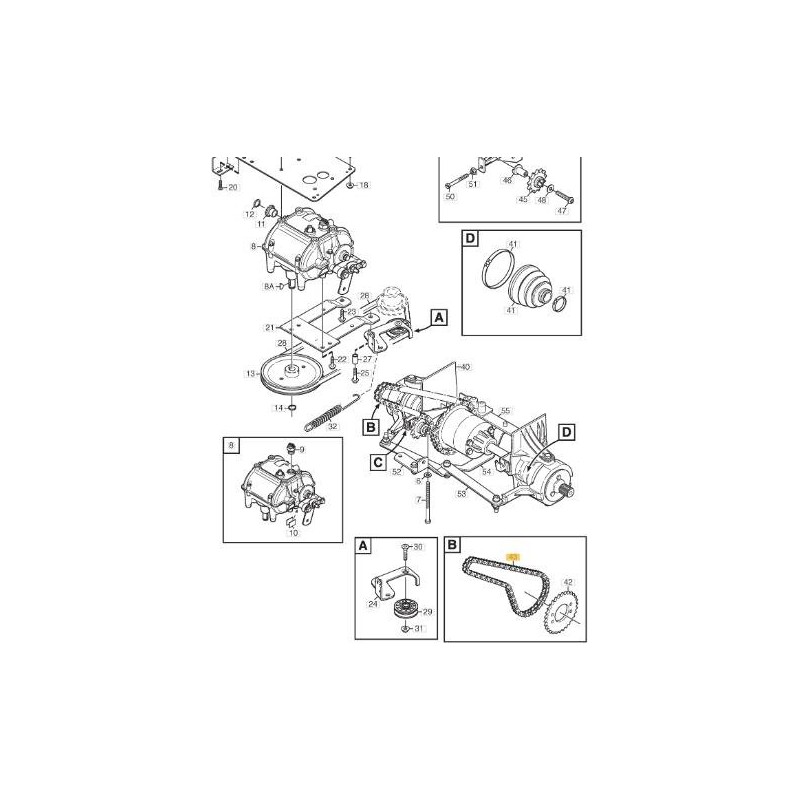 CHAÎNE avec LOQUET À CHAÎNE ORIGINAL STIGA - 1134-7771-01