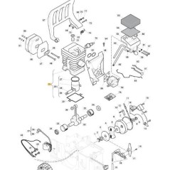 CYLINDRE-PISTON Y P36 ORIGINAL STIGA - 118801068/0