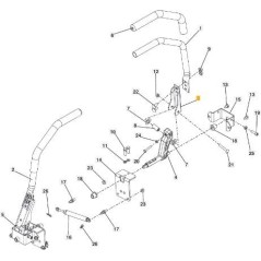ORIGINAL STEERING CONTROL LEVER STIGA - 118830955/0 | Newgardenstore.eu