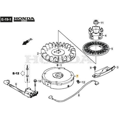 VOLANT MAGNÉTO ORIGINAL STIGA - 118552169/0 | Newgardenstore.eu