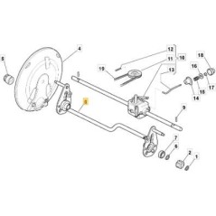 ASSE RUOTE POSTERIORE ZNB NP 53 BW ORIGINALE STIGA - 381002863/0
