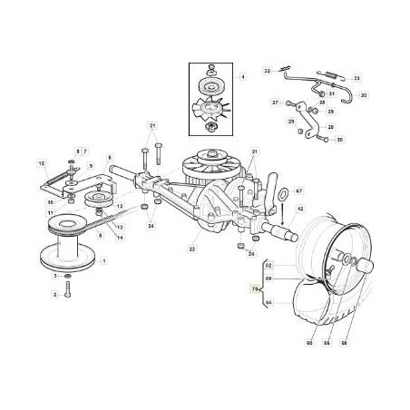 WHEEL 15 FE+WA P512 CH DARKG ORIGINAL STIGA - 384680079/0 | Newgardenstore.eu