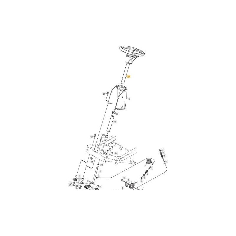 ASSIEME VOLANTE CASTELGARDEN ORIGINALE STIGA - 1134-5496-03