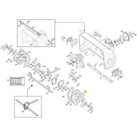 TARIÈRE DROITE ORIGINALE STIGA - 118820702/0 | Newgardenstore.eu