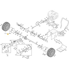 KOMPLETTES RECHTES RAD 16*4,8-8 - ST5266PB ORIGINAL STIGA - 118820582/0
