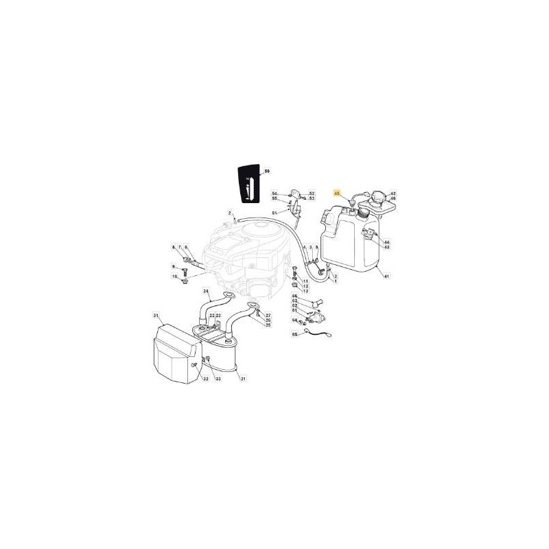 KRAFTSTOFFSTANDANZEIGE TC HE '08 ORIGINAL STIGA - 125290002/0