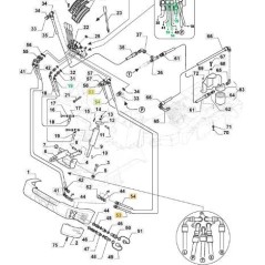 TUYAU DE RETOUR ORIGINAL STIGA PTO HYDRO PFM - 387869504/1