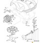 FRONT LEFT WHEEL ASSEMBLY (L300) ORIGINAL STIGA - 112600260/0