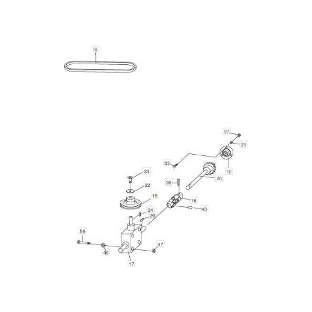 POLEA DE CORREA ORIGINAL STIGA - 1319-1924-01 | Newgardenstore.eu