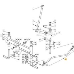 ASTA COMANDO STERZO NJ102 15 ORIGINALE STIGA - 382000610/0