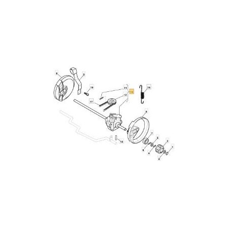 FR. GROUPE DE TRACTION RSB EP434 08 ORIGINAL STIGA - 181003093/1 | Newgardenstore.eu