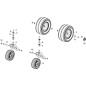 SOPORTE RUEDA DELANTERA eZTR 900 VNG ORIGINAL STIGA - 387785293/0