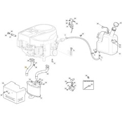 STIGA RO(ST650) RACCORD D'ÉCHAPPEMENT DROIT ORIGINE STIGA - 118738288/0