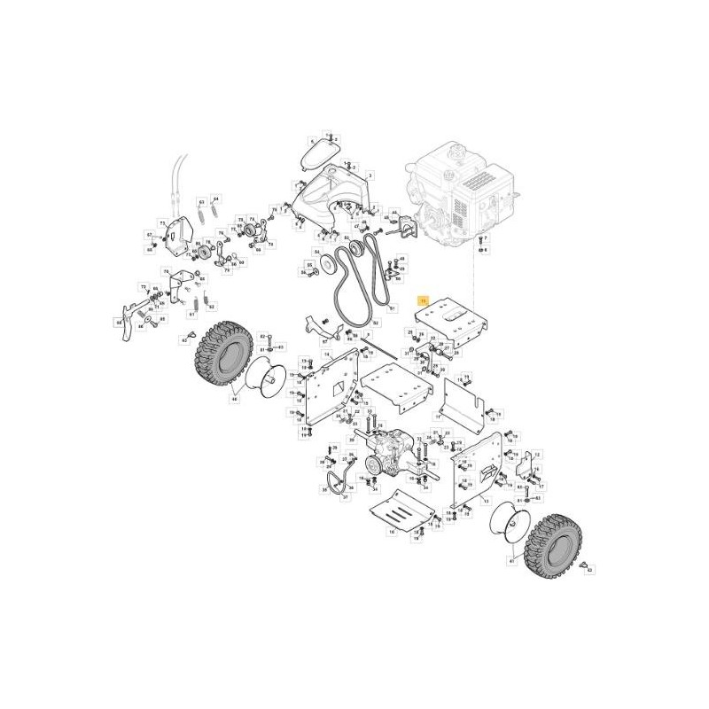 PLAQUE SUPPORT SUPERIEURE MOTEUR SnTh CTF ORIGINE STIGA - 383570005/0