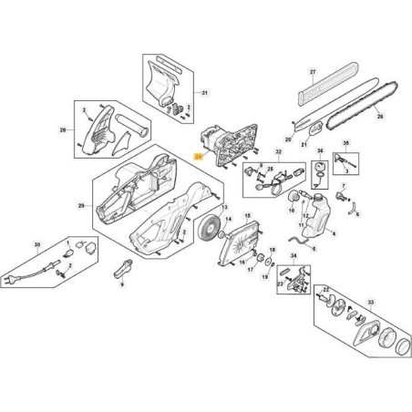 MOTOR ELÉCTRICO ES 2016 Q ORIGINAL STIGA - 118805549/0 | Newgardenstore.eu