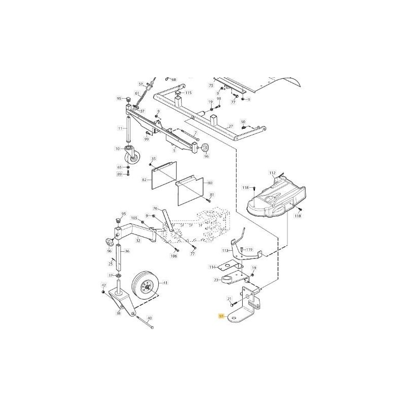 ORIGINAL STIGA-HALTERUNG – 1319-2334-01