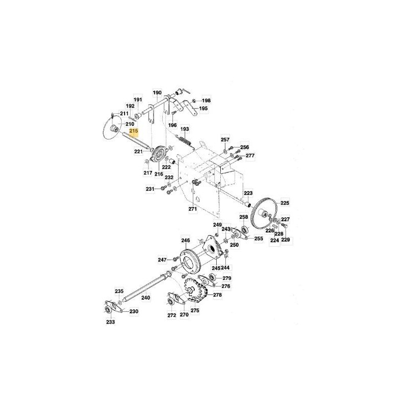 EJE HEXAGONAL NIEVE (-00) ORIGINAL STIGA - 1812-1262-01