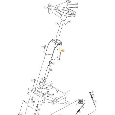 PROTECCIÓN DE DIRECCIÓN ORIGINAL STIGA - 1134-5349-01 | Newgardenstore.eu