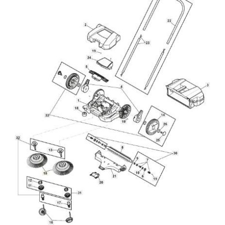SPAZZOLE SWP 355 ORIGINALE STIGA - 118820857/1 | Newgardenstore.eu