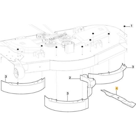 Stiga mulching blade for ZT 5132 T ORIGINAL STIGA - 1134-9212-02 | Newgardenstore.eu