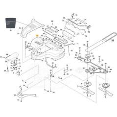 ORIGINAL STIGA CD100QF NCS8000N TRANSMISSION BELT PROTECTION CARTER - 337060042/0 | Newgardenstore.eu