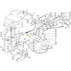 TAPA CAJA MARCO ROJO ORIGINAL STIGA - 118800083/0 | Newgardenstore.eu