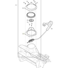 PIASTRA MONTAGGIO SCIVOLO ORIGINALE STIGA - 1812-2570-01