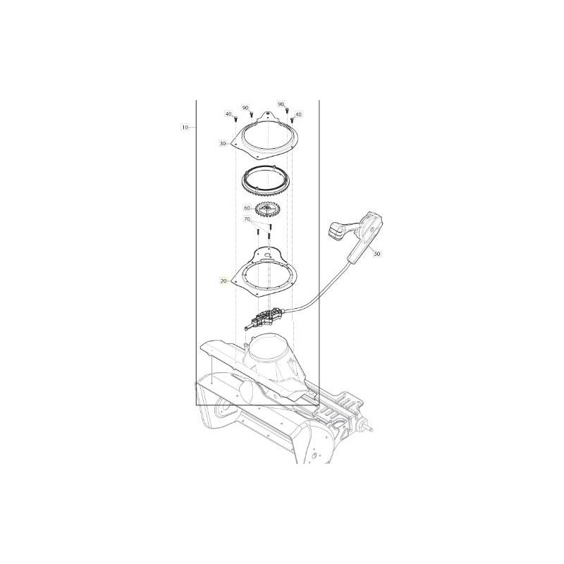 PIASTRA MONTAGGIO SCIVOLO ORIGINALE STIGA - 1812-2570-01