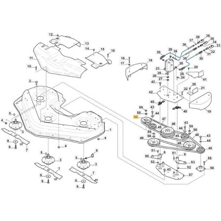 PULEGGIA D-148mm d-24.9mm ORIGINALE STIGA - 1134-7815-01 | Newgardenstore.eu