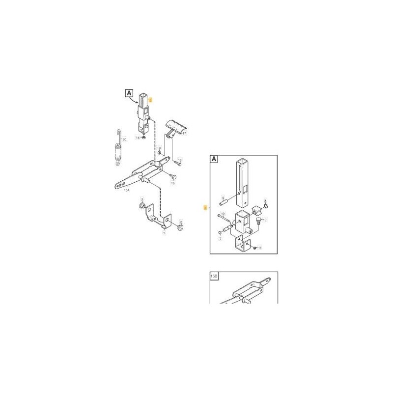 GANCIO PEDALE SOLLEVAM. STIGA ORIGINALE - 1134-4945-01