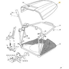 ROTE TASCHENABDECKUNG 300941 NJ92 HE ORIGINAL STIGA - 325110320/0