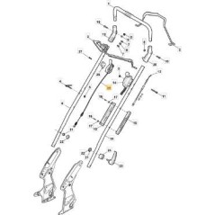 KIT CABLE BBC WESCON x DM MANCHE 25mm ORIGINAL STIGA - 381030064/0 | Newgardenstore.eu