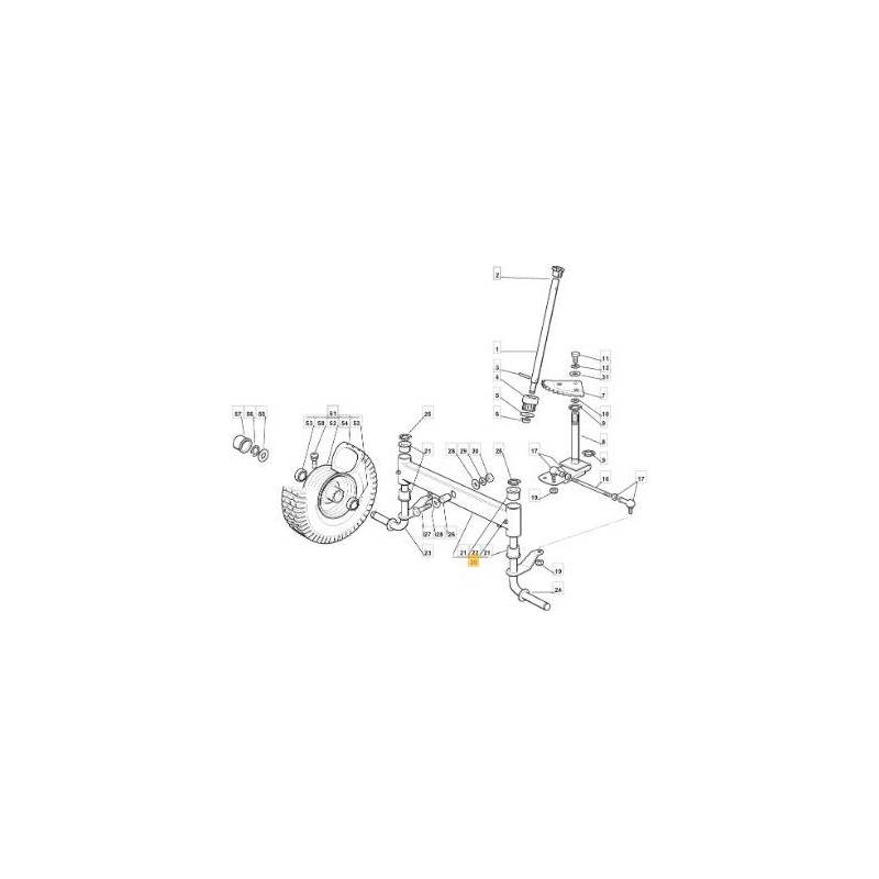 BILANCIERE AVANTRENO KIT DI BR ORIGINALE STIGA - 184034057/0