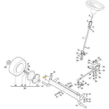 BALANCIN DELANTERO SD 98 ORIGINAL STIGA - 382034029/0 | Newgardenstore.eu