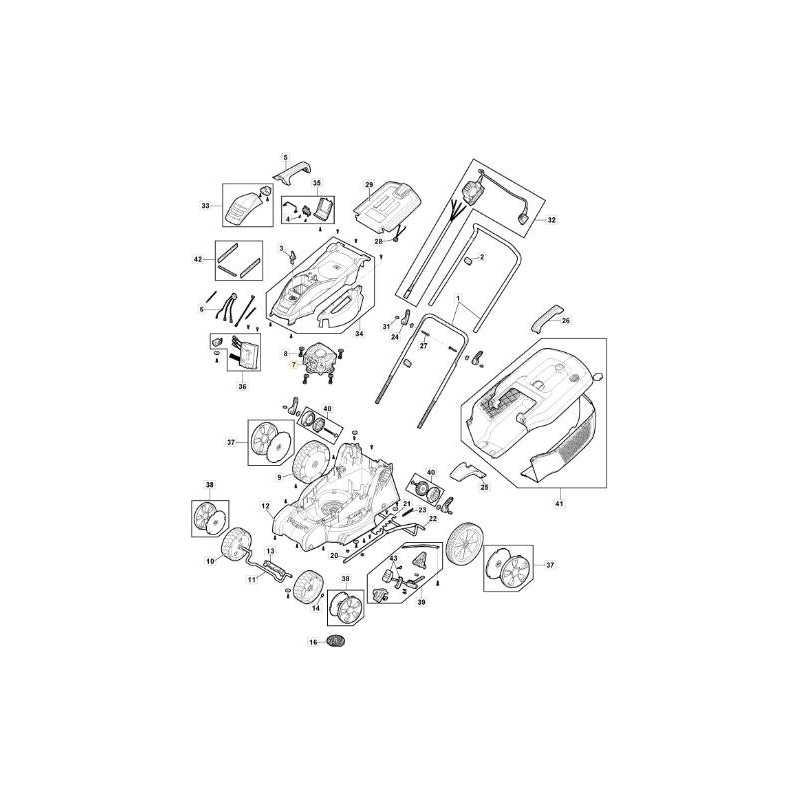 MOTORE ELETTRICO E 340 Li 40 ORIGINALE STIGA - 118810982/0