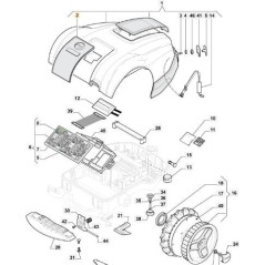 TASTIERA SENZA DISPLAY ORIGINALE STIGA - 112600346/0 | Newgardenstore.eu