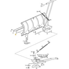 ORIGINAL STIGA STEEL SCRAPER BAR - 1319-0651-01 | Newgardenstore.eu