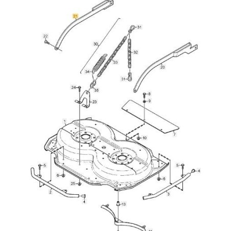 PLATE ARM-RIGHT (BLACK) 95C ORIGINAL STIGA - 1134-6237-10 | Newgardenstore.eu