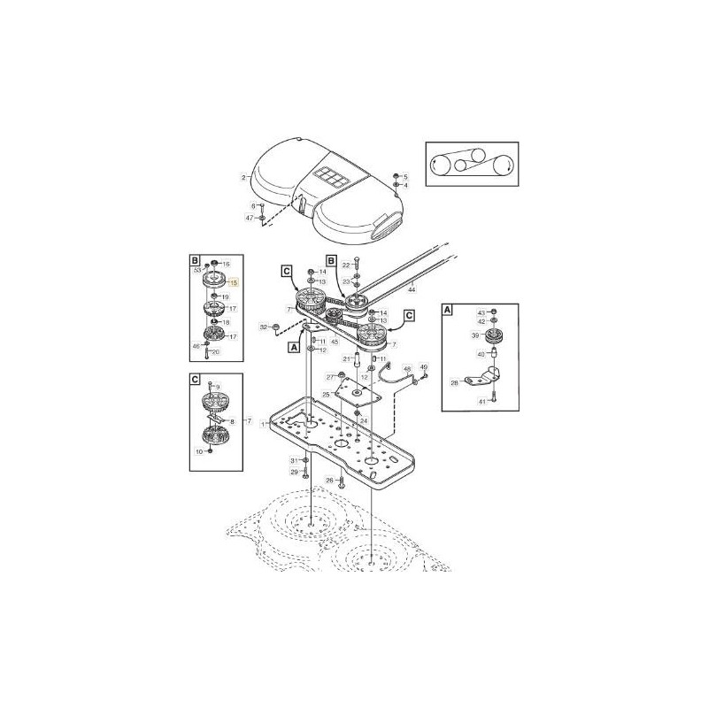 ORIGINAL STIGA PULLEY - 1134-5601-01